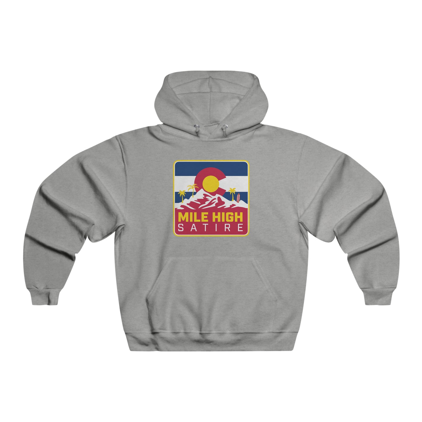 Mile High Satire - Red Square Logo Hoodie