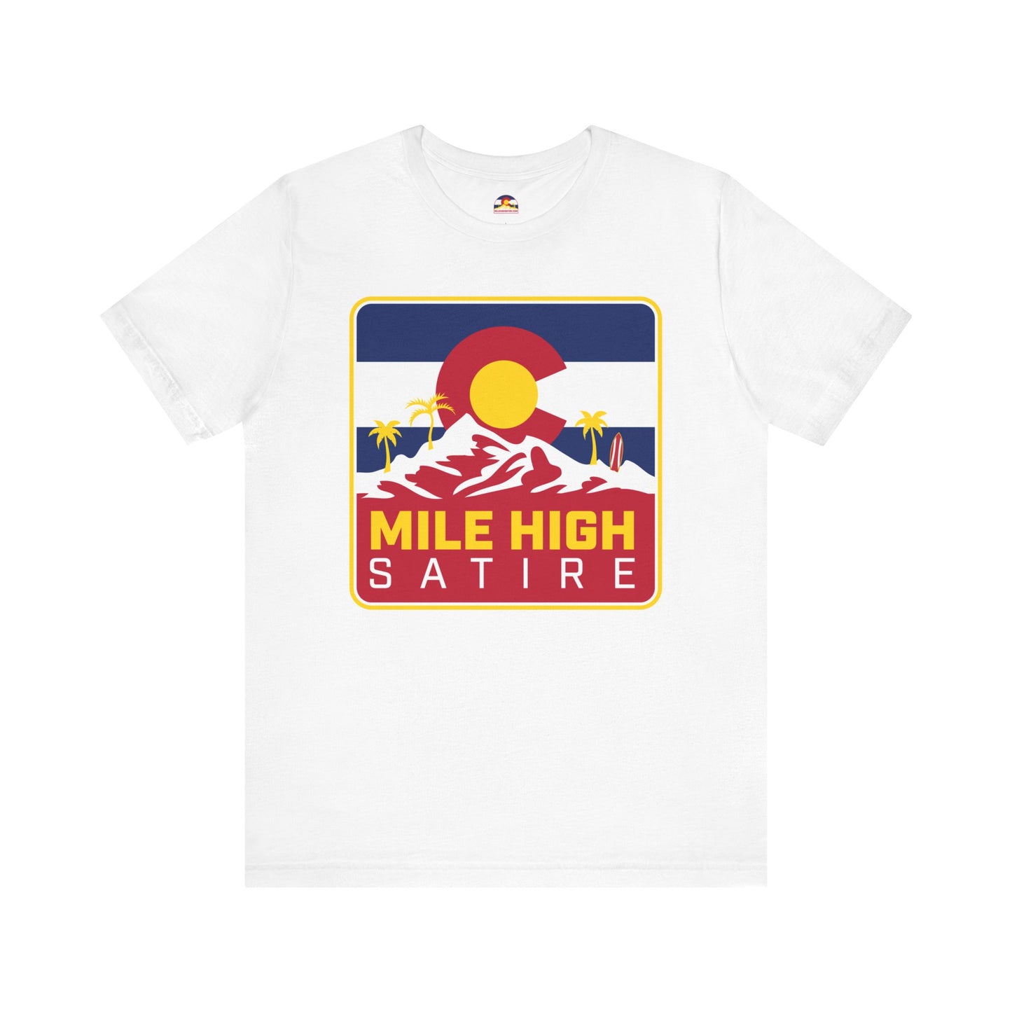 Mile High Satire T-Shirt - Red Square Logo