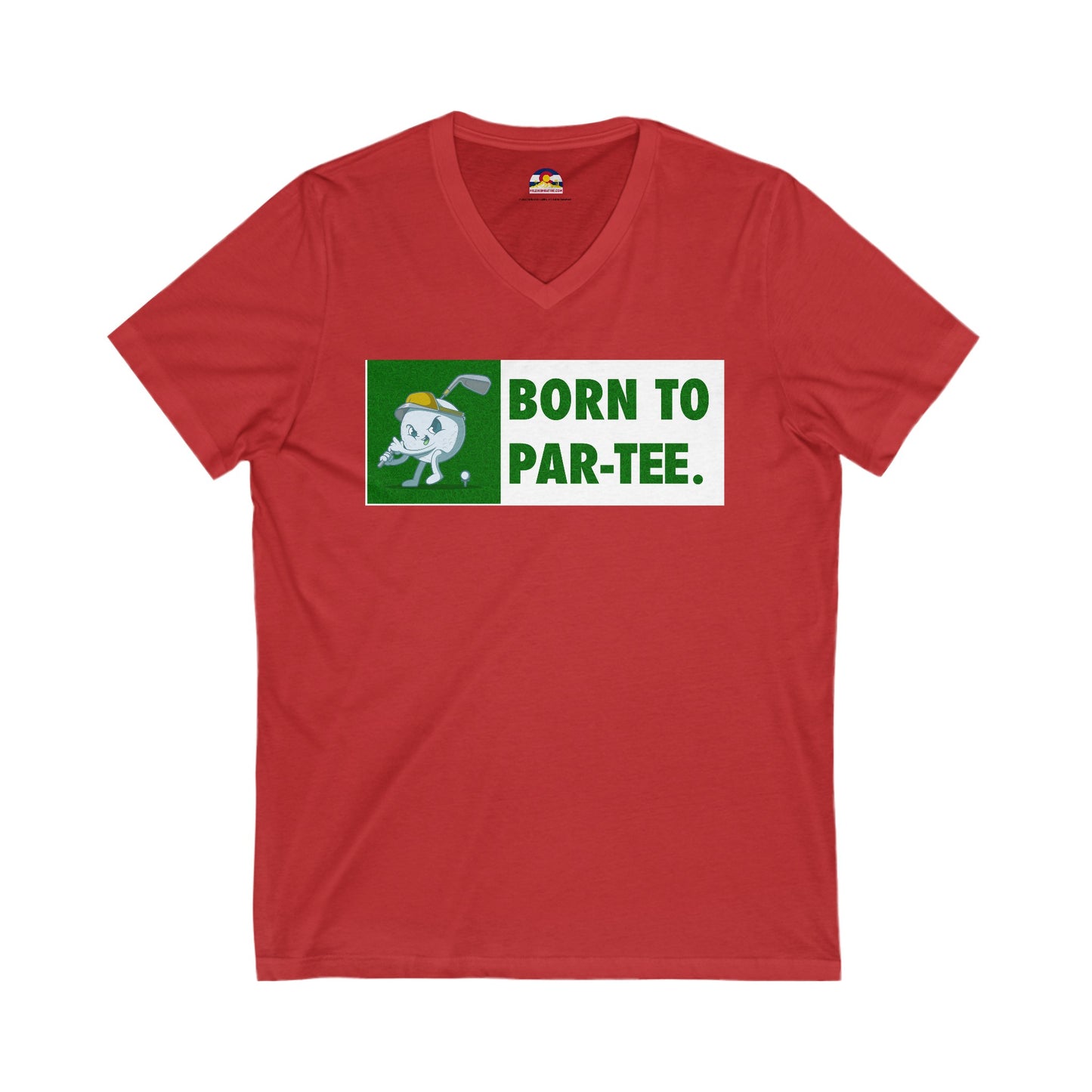 Born to "Par"-Tee Golf T-Shirt V-Neck