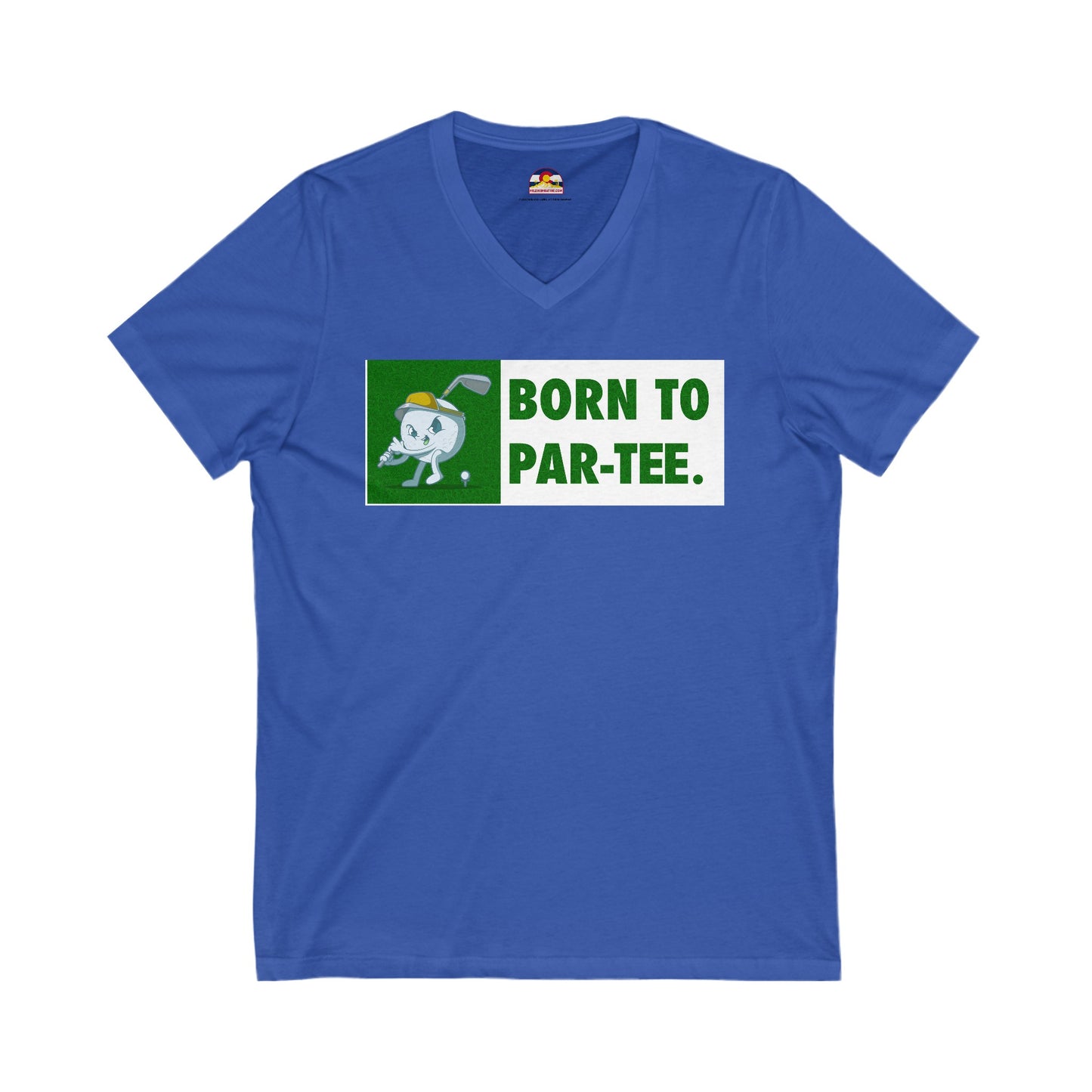 Born to "Par"-Tee Golf T-Shirt V-Neck