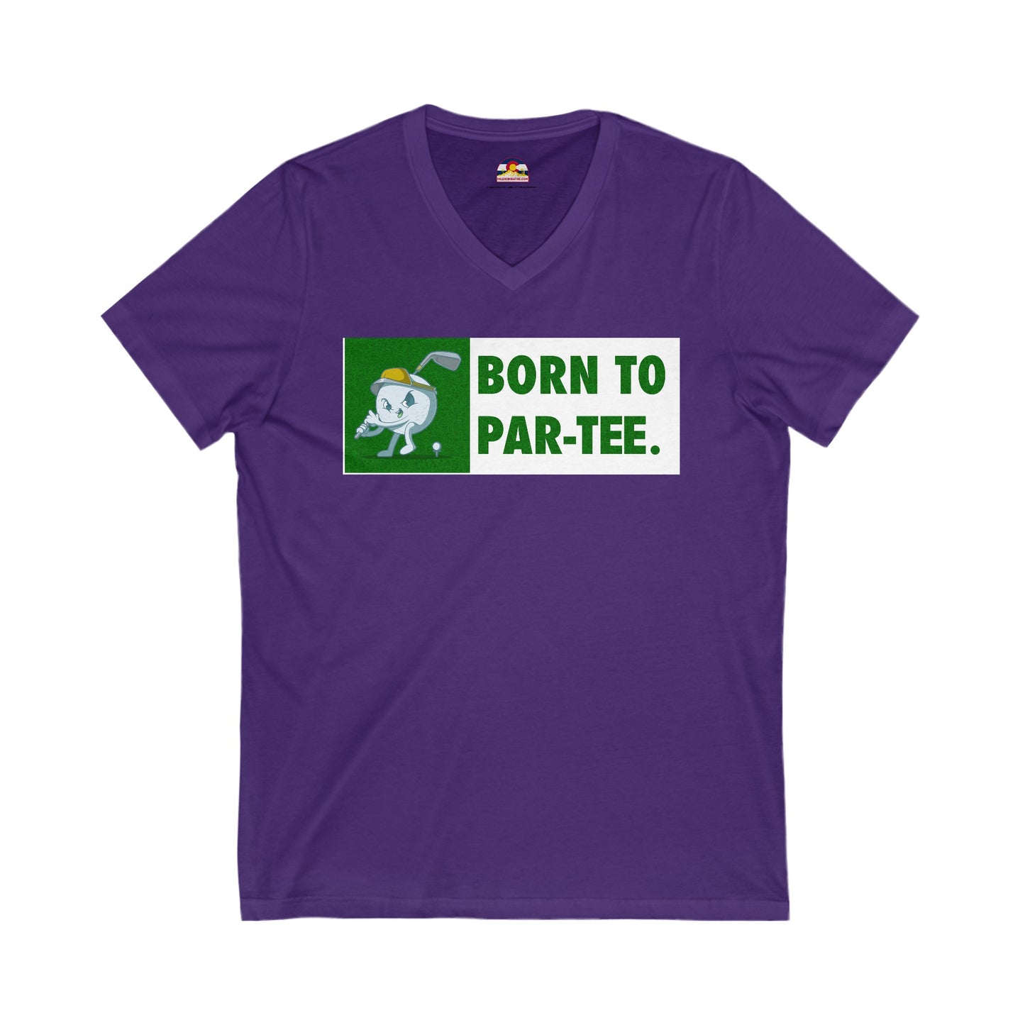 Born to "Par"-Tee Golf T-Shirt V-Neck