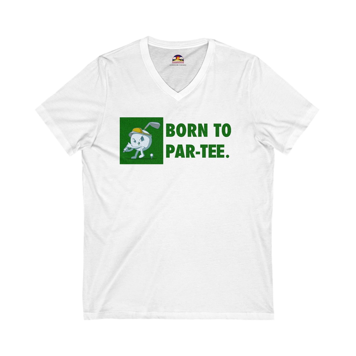 Born to "Par"-Tee Golf T-Shirt V-Neck