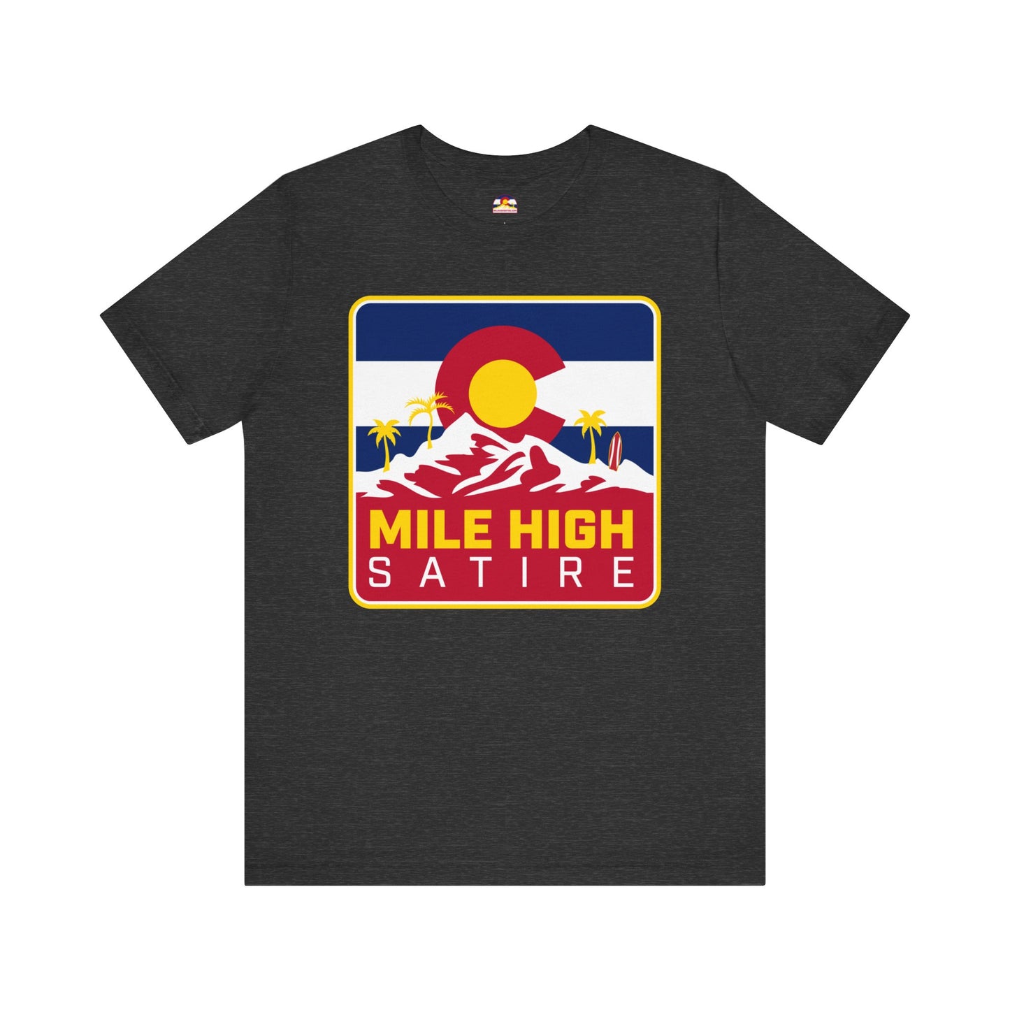 Mile High Satire T-Shirt - Red Square Logo