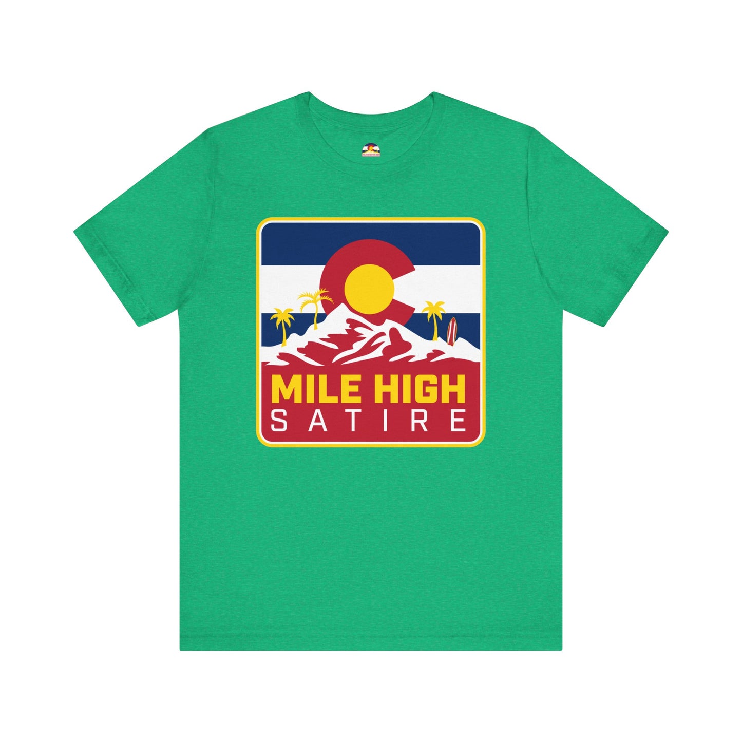 Mile High Satire T-Shirt - Red Square Logo