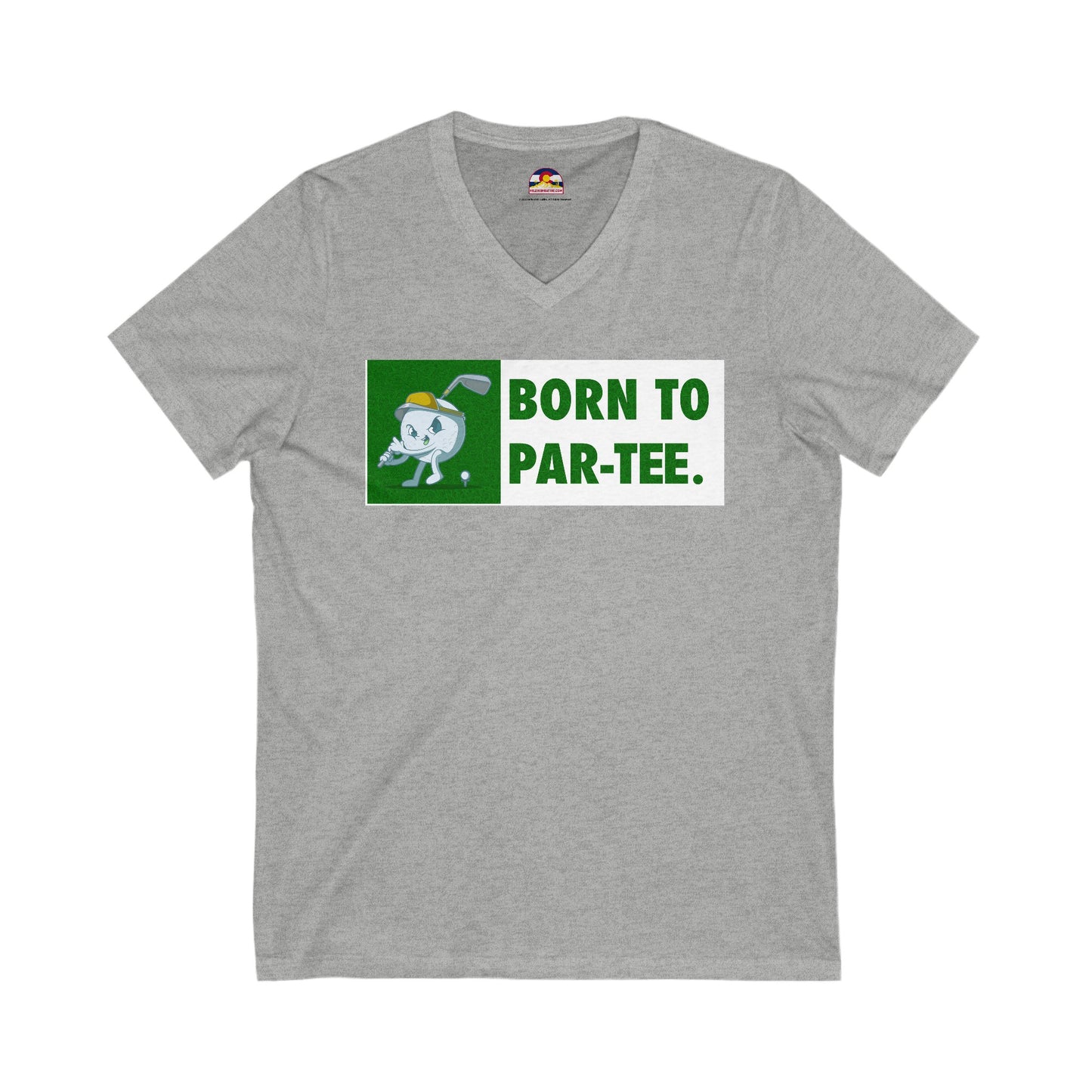 Born to "Par"-Tee Golf T-Shirt V-Neck