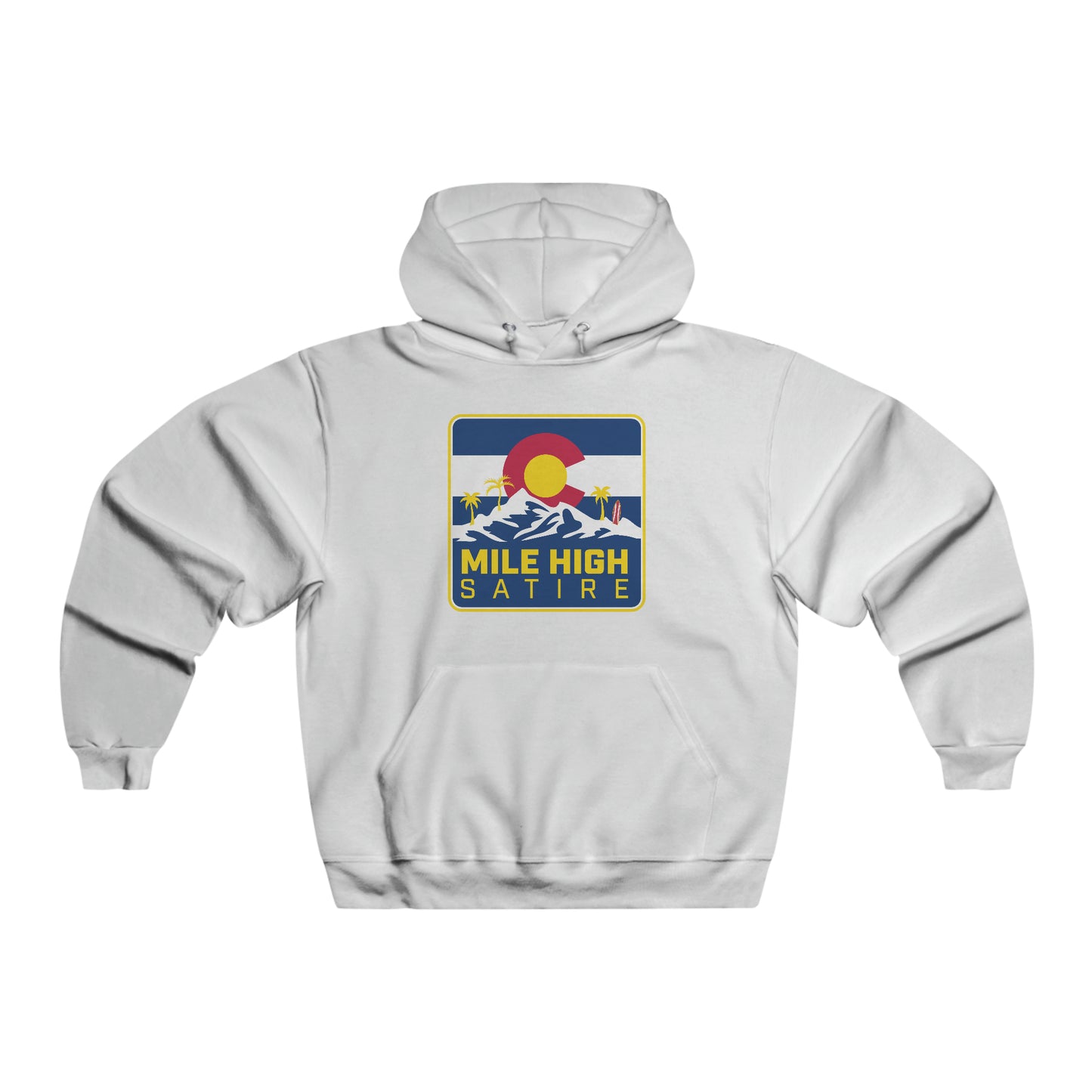Mile High Satire - Blue Square Logo Hoodie