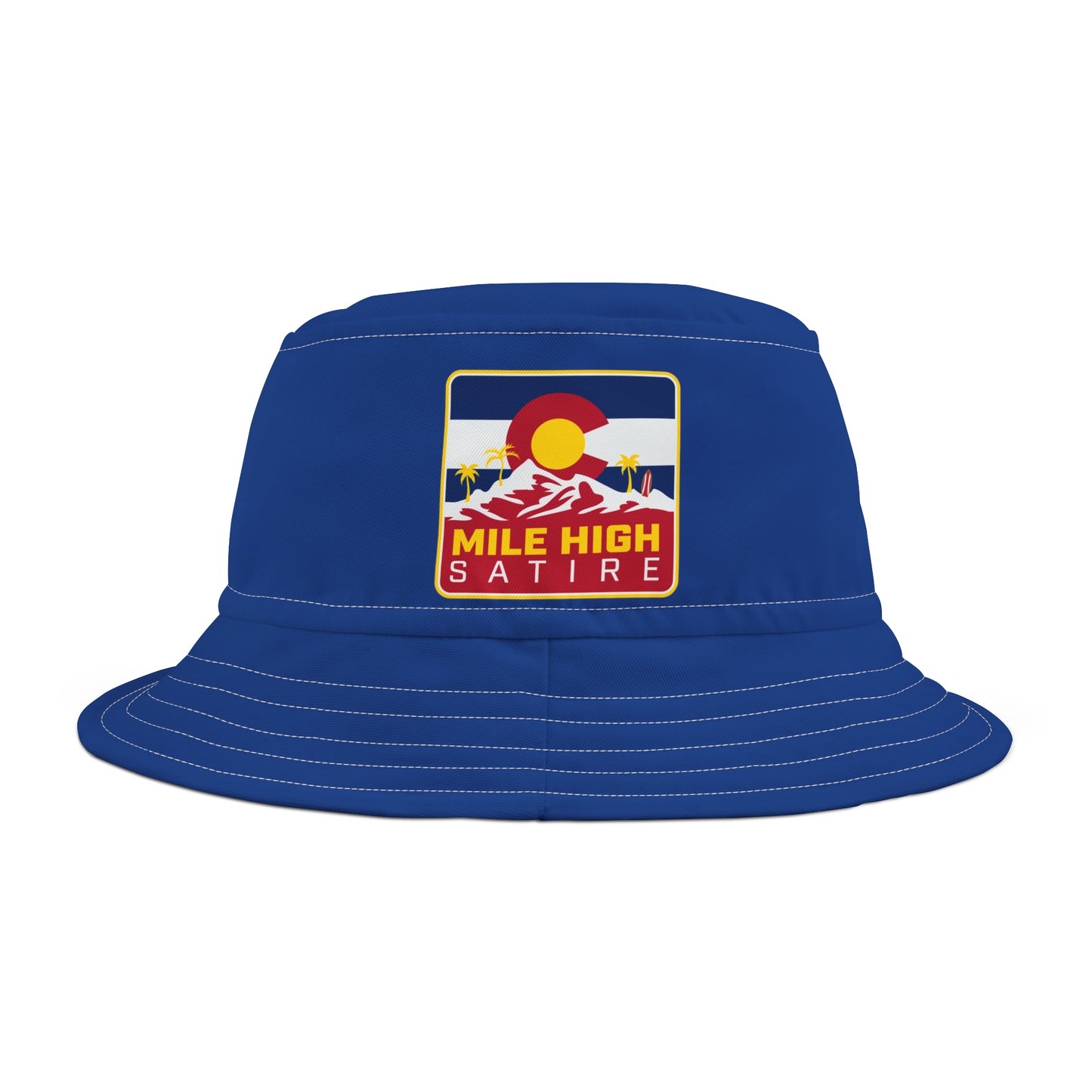 MHS Red Square Logo Bucket Hat - Blue