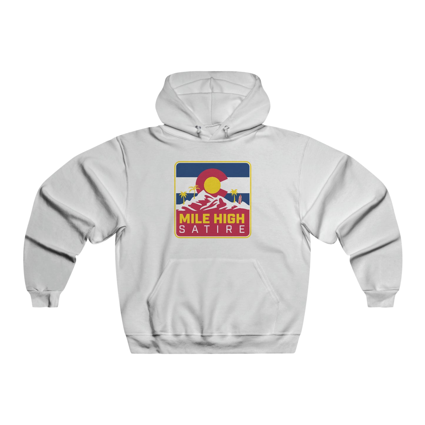 Mile High Satire - Red Square Logo Hoodie