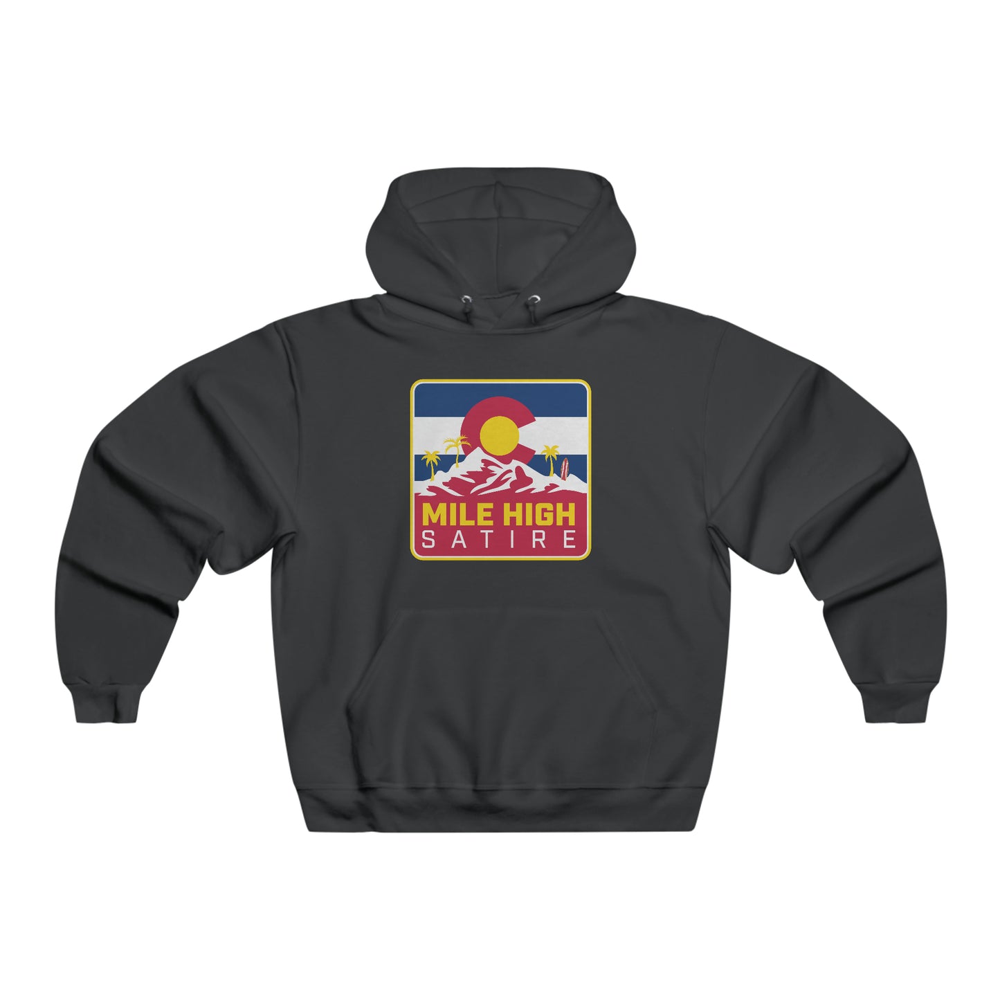 Mile High Satire - Red Square Logo Hoodie