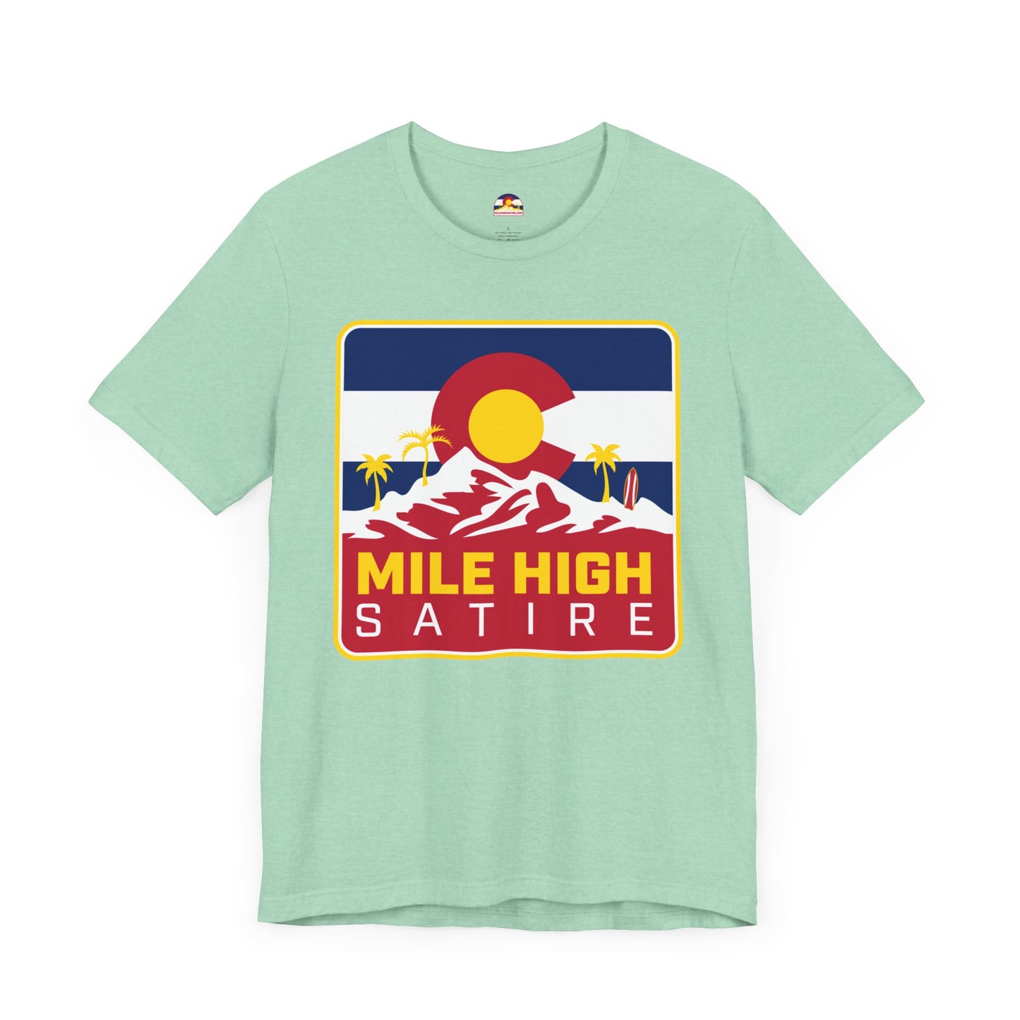 Mile High Satire T-Shirt - Red Square Logo