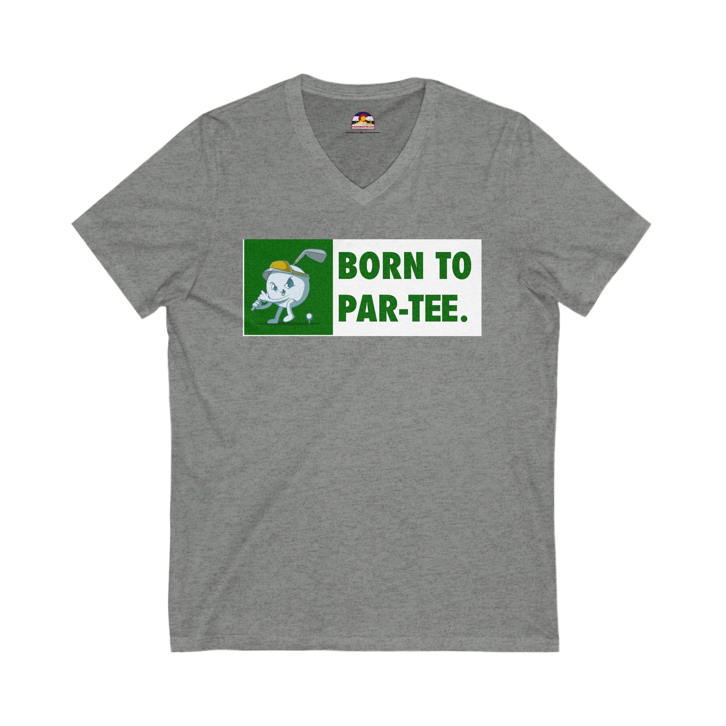 Born to "Par"-Tee Golf T-Shirt V-Neck