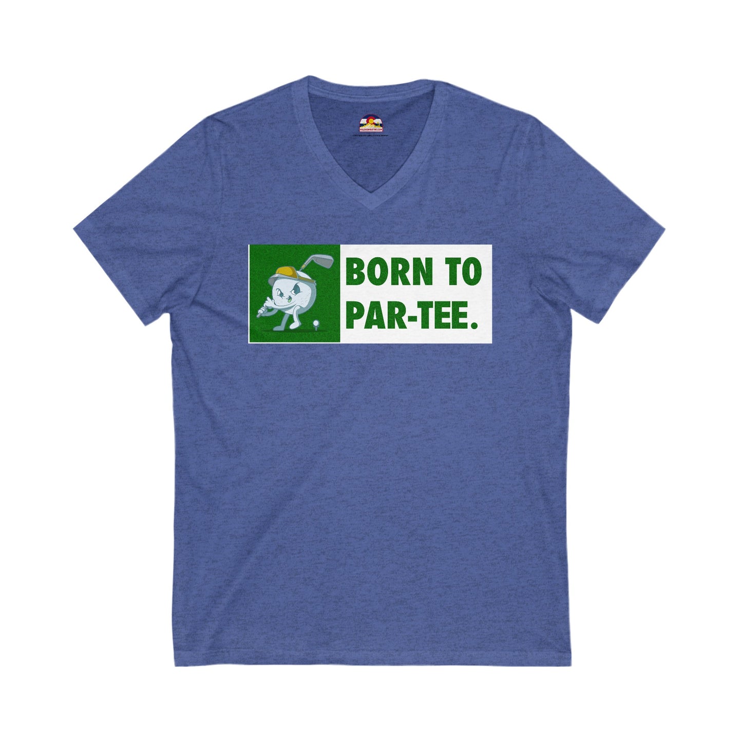 Born to "Par"-Tee Golf T-Shirt V-Neck