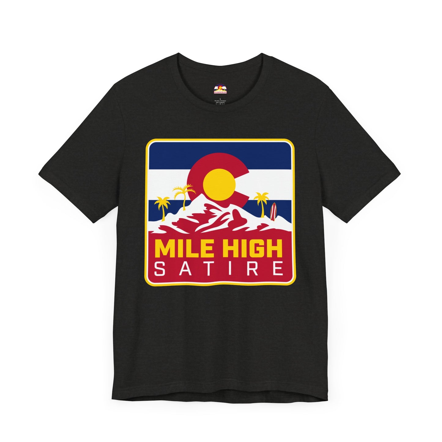 Mile High Satire T-Shirt - Red Square Logo