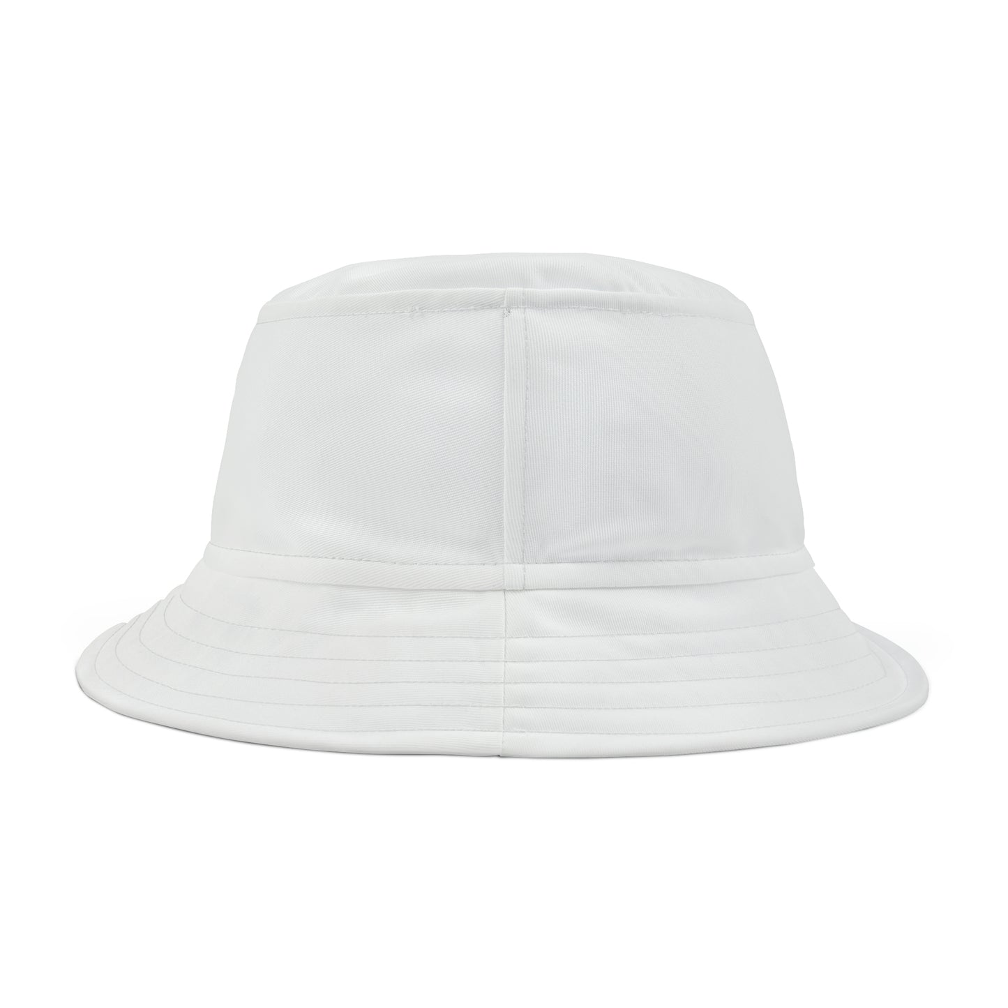 MHS B&W Square Logo - Bucket Hat - White