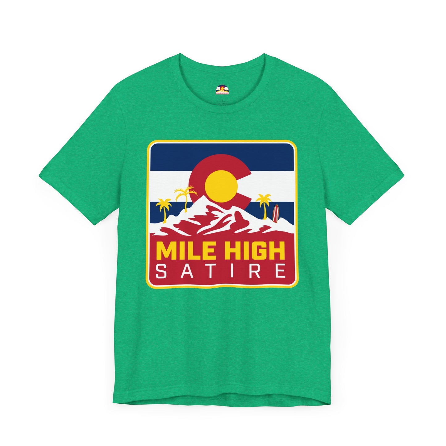 Mile High Satire T-Shirt - Red Square Logo