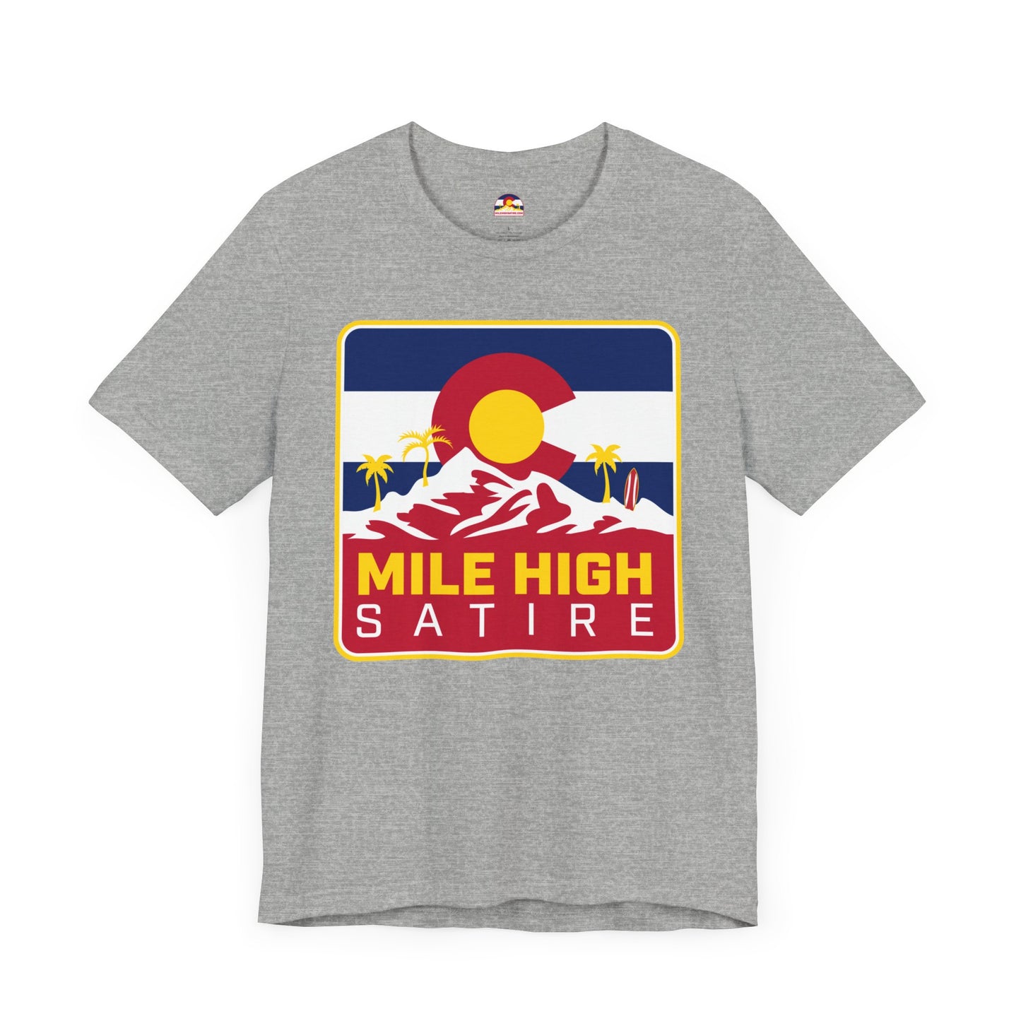 Mile High Satire T-Shirt - Red Square Logo