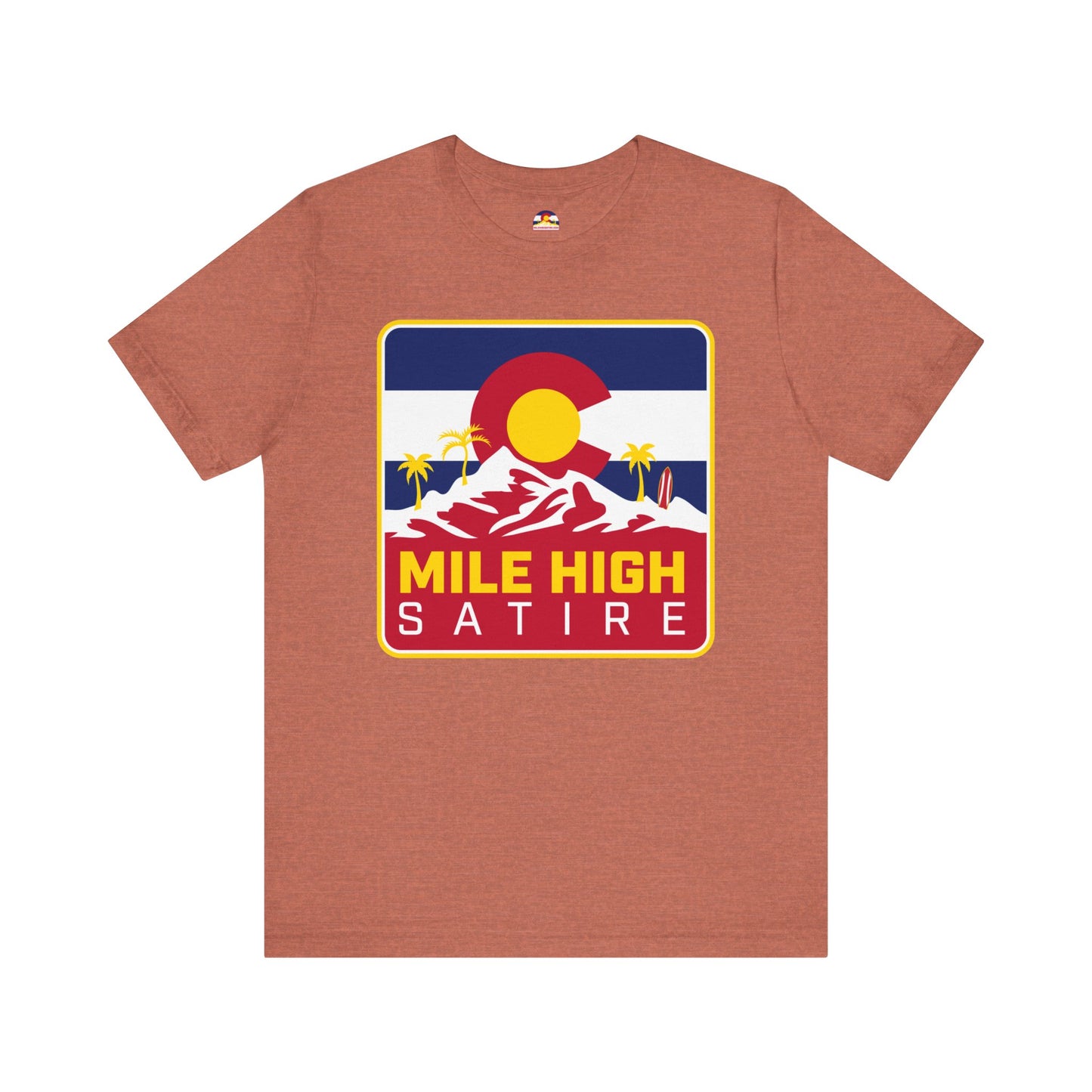 Mile High Satire T-Shirt - Red Square Logo