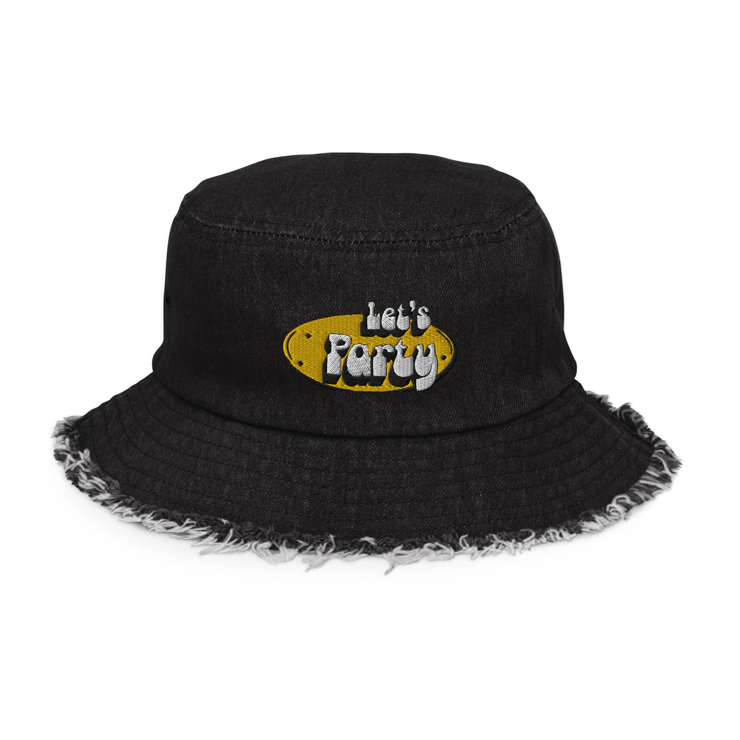 Let's Party Embroidered Bucket Hat