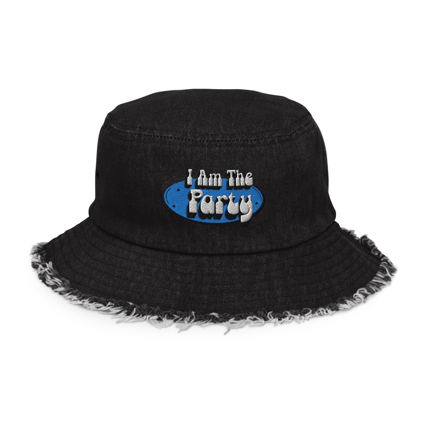 I Am The Party Embroidered Bucket Hat
