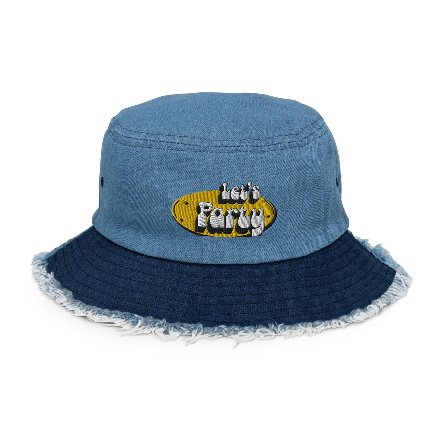 Let's Party Embroidered Bucket Hat
