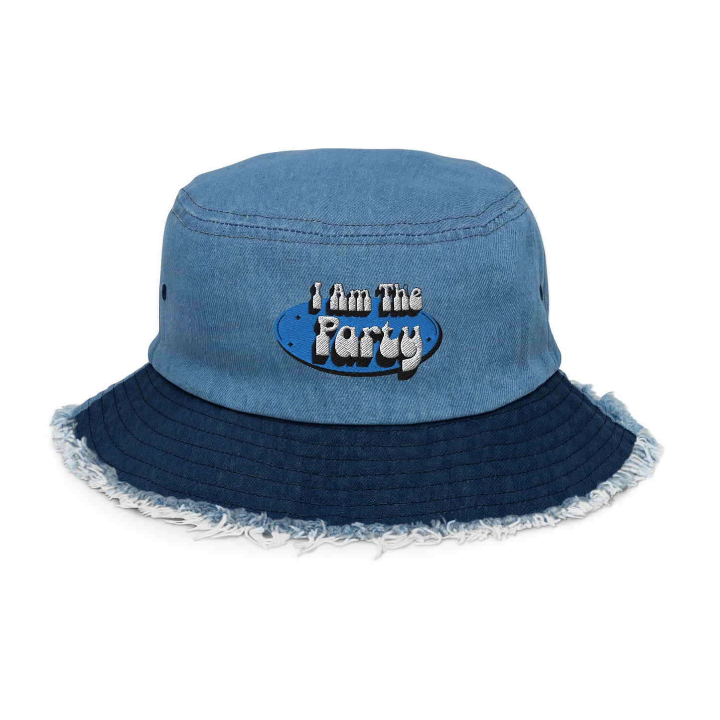 I Am The Party Embroidered Bucket Hat