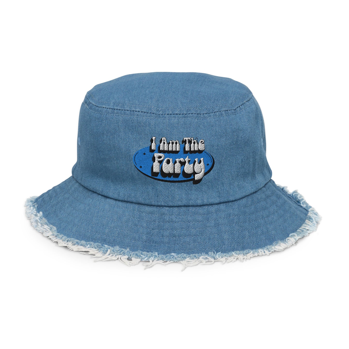I Am The Party Embroidered Bucket Hat