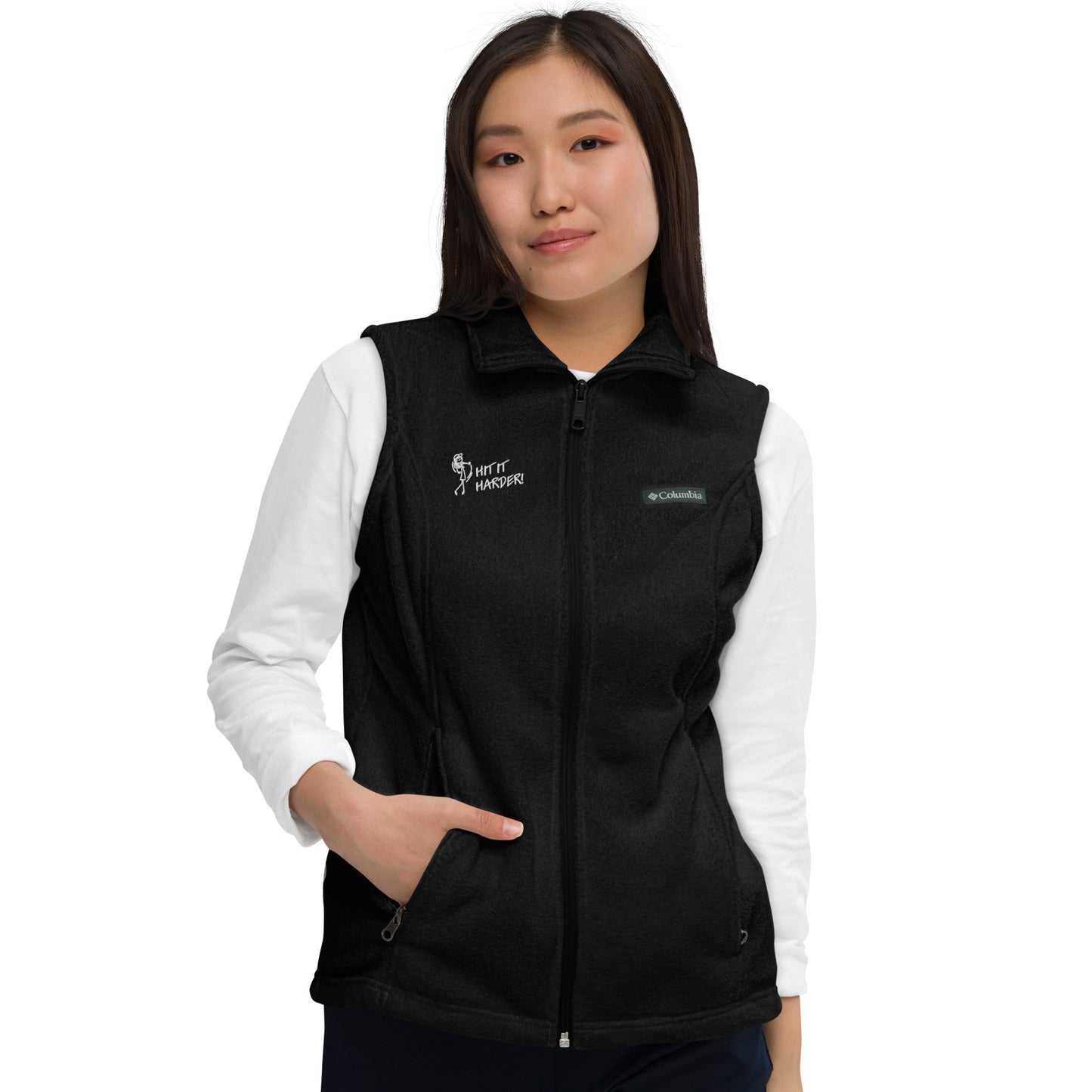 Hit It Harder Women’s Columbia fleece vest