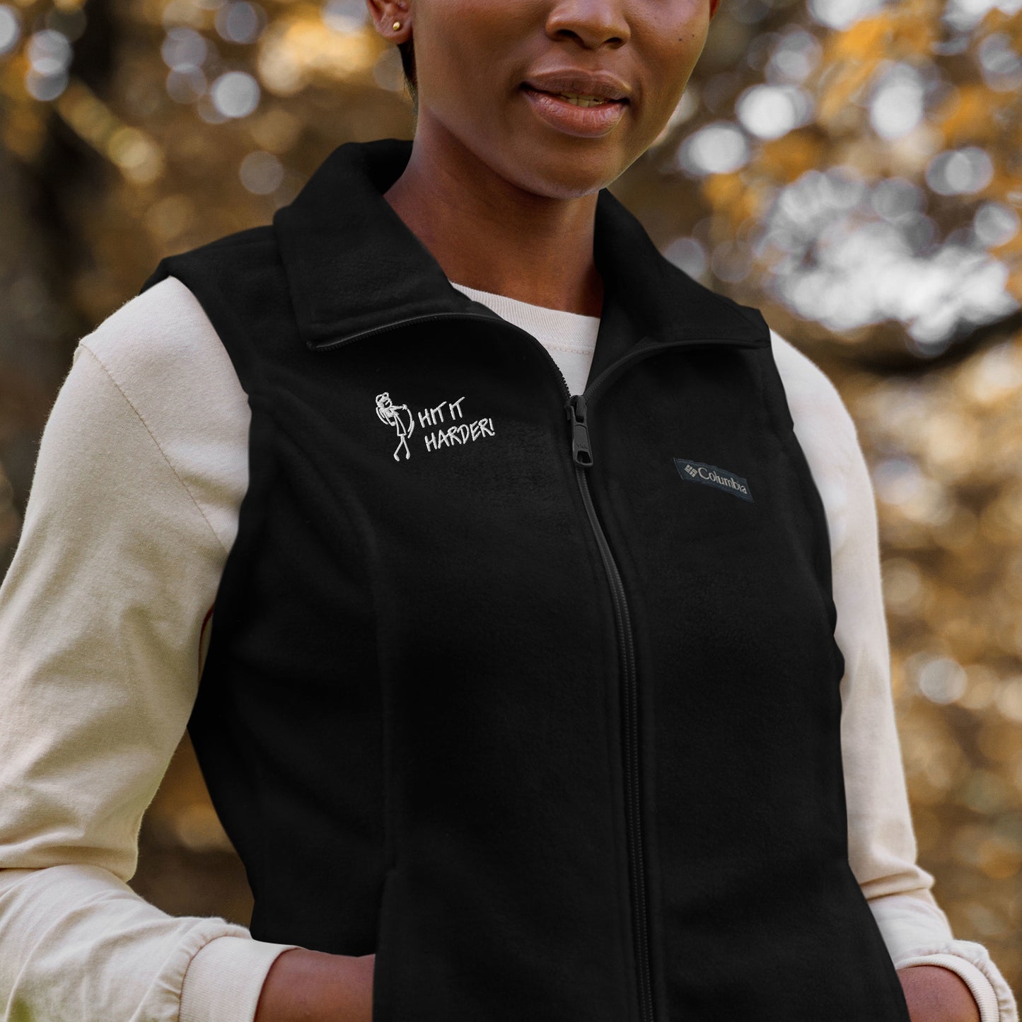 Hit It Harder Women’s Columbia fleece vest