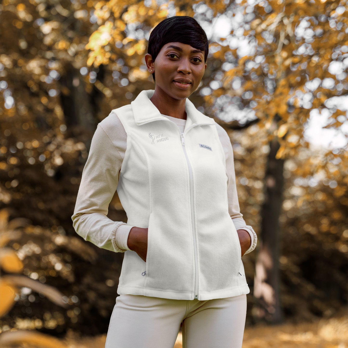 Hit It Harder Women’s Columbia fleece vest