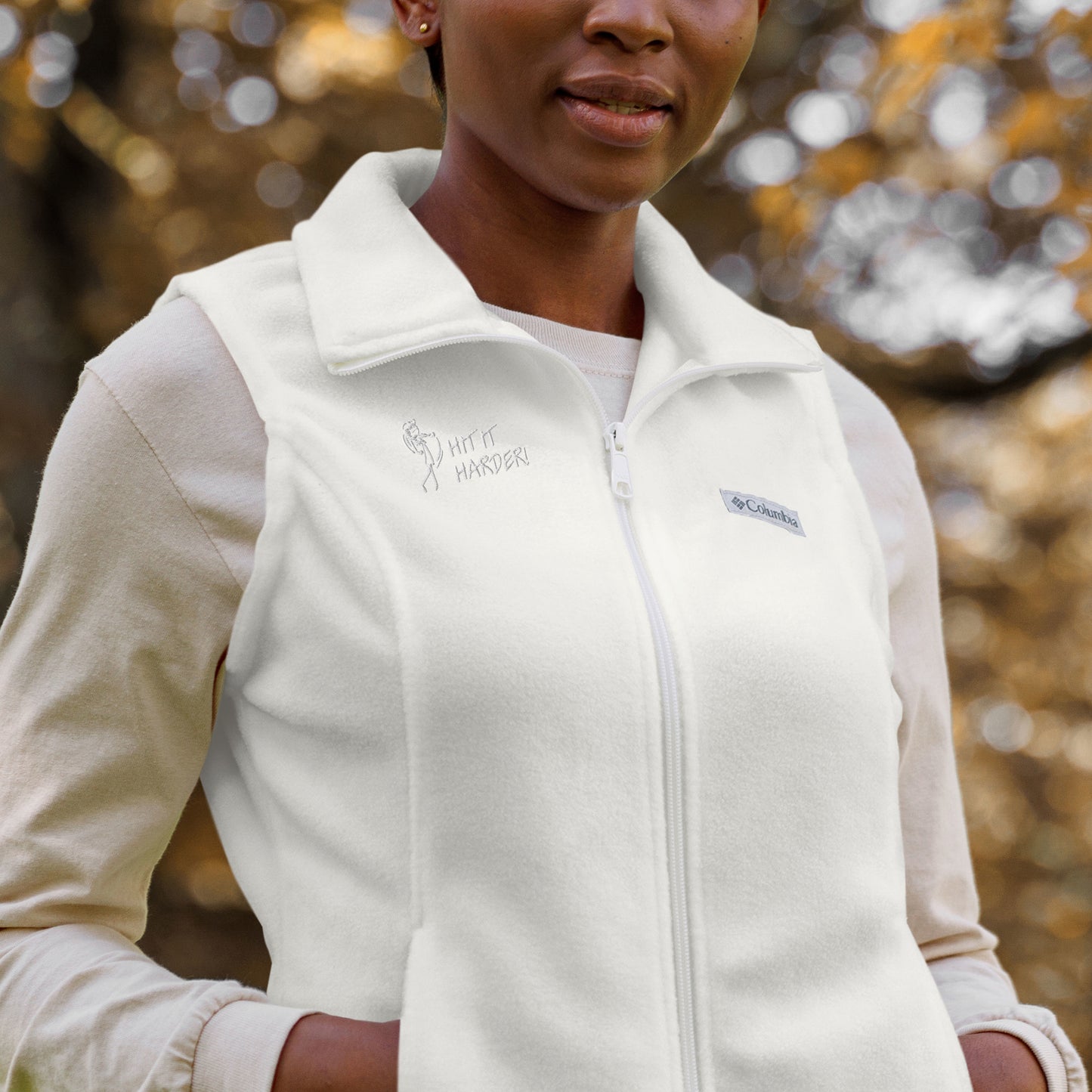 Hit It Harder Women’s Columbia fleece vest