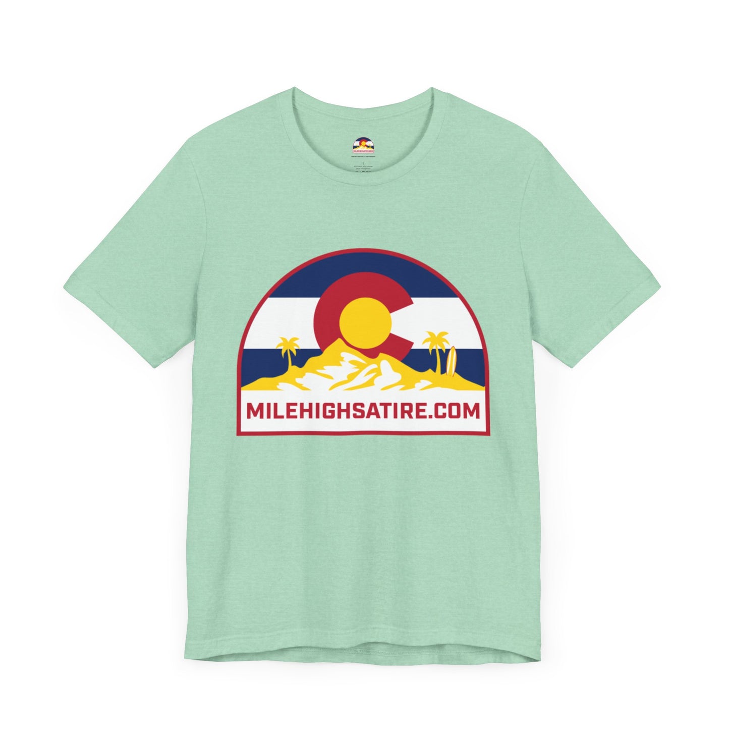 Mile High Satire T-Shirt - Yellow Logo