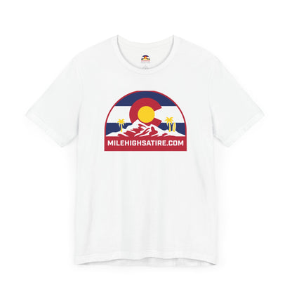 Mile High Satire T-Shirt - Red Logo