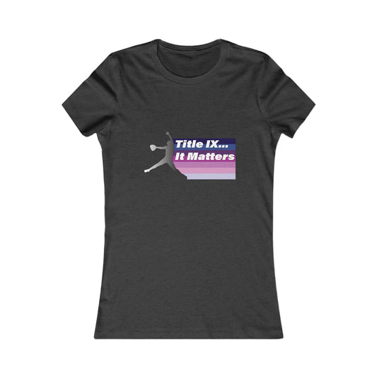 Softball Title IX It Matters T-Shirt