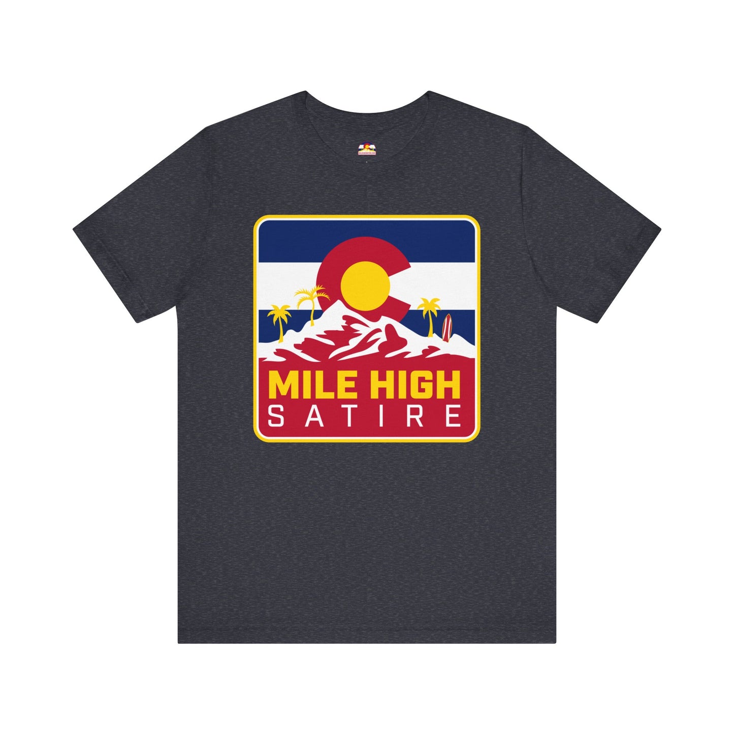 Mile High Satire T-Shirt - Red Square Logo