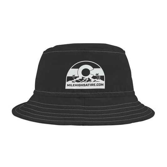 MHS B&W Logo Bucket Hat - Black