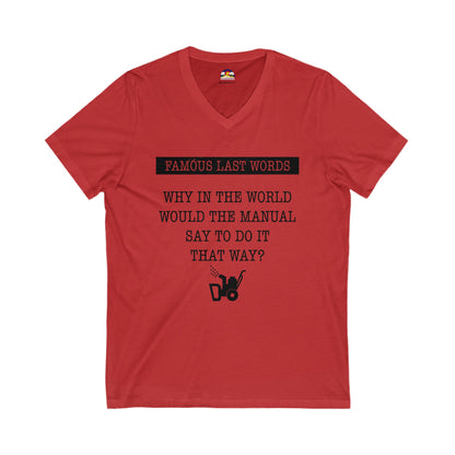 FLW "Manual" T-Shirt  V-Neck