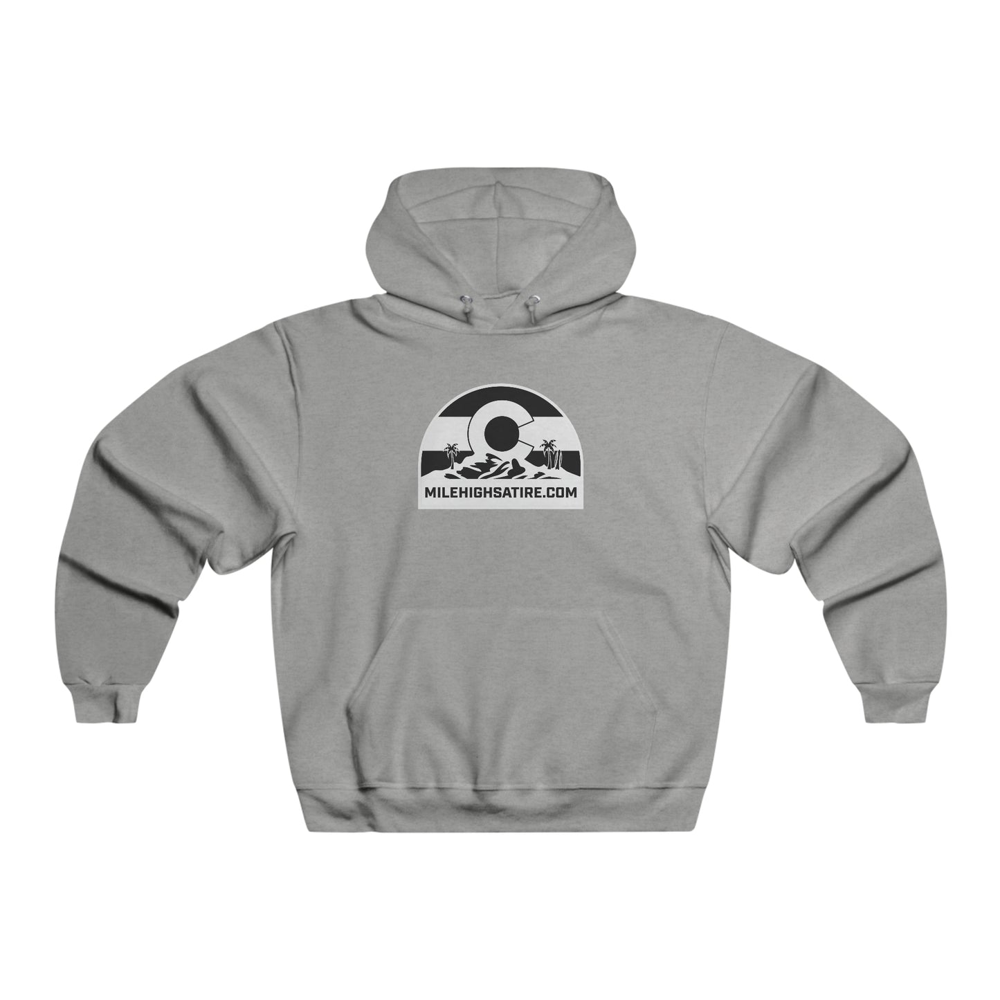 Mile High Satire Hoodie - B&W Logo