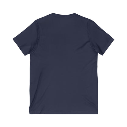 Mile High Satire T-Shirt - Blue Square Logo  V-Neck