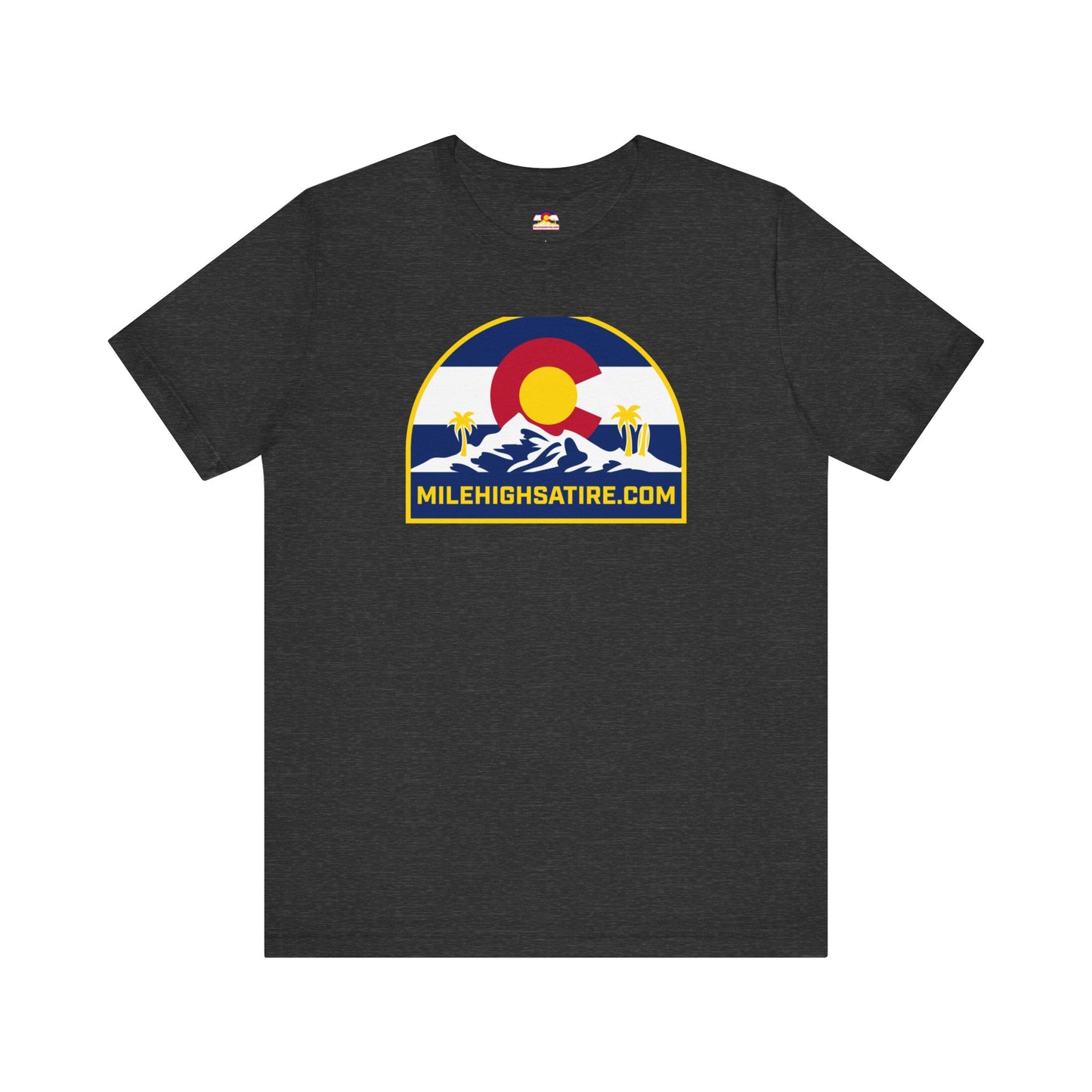 Mile High Satire T-Shirt - Blue Logo