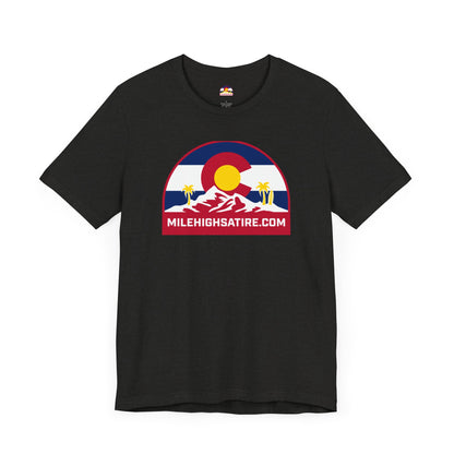 Mile High Satire T-Shirt - Red Logo