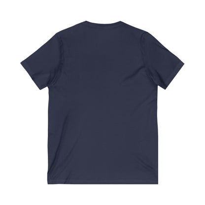 Mile High Satire T-Shirt - Blue Logo  V-Neck