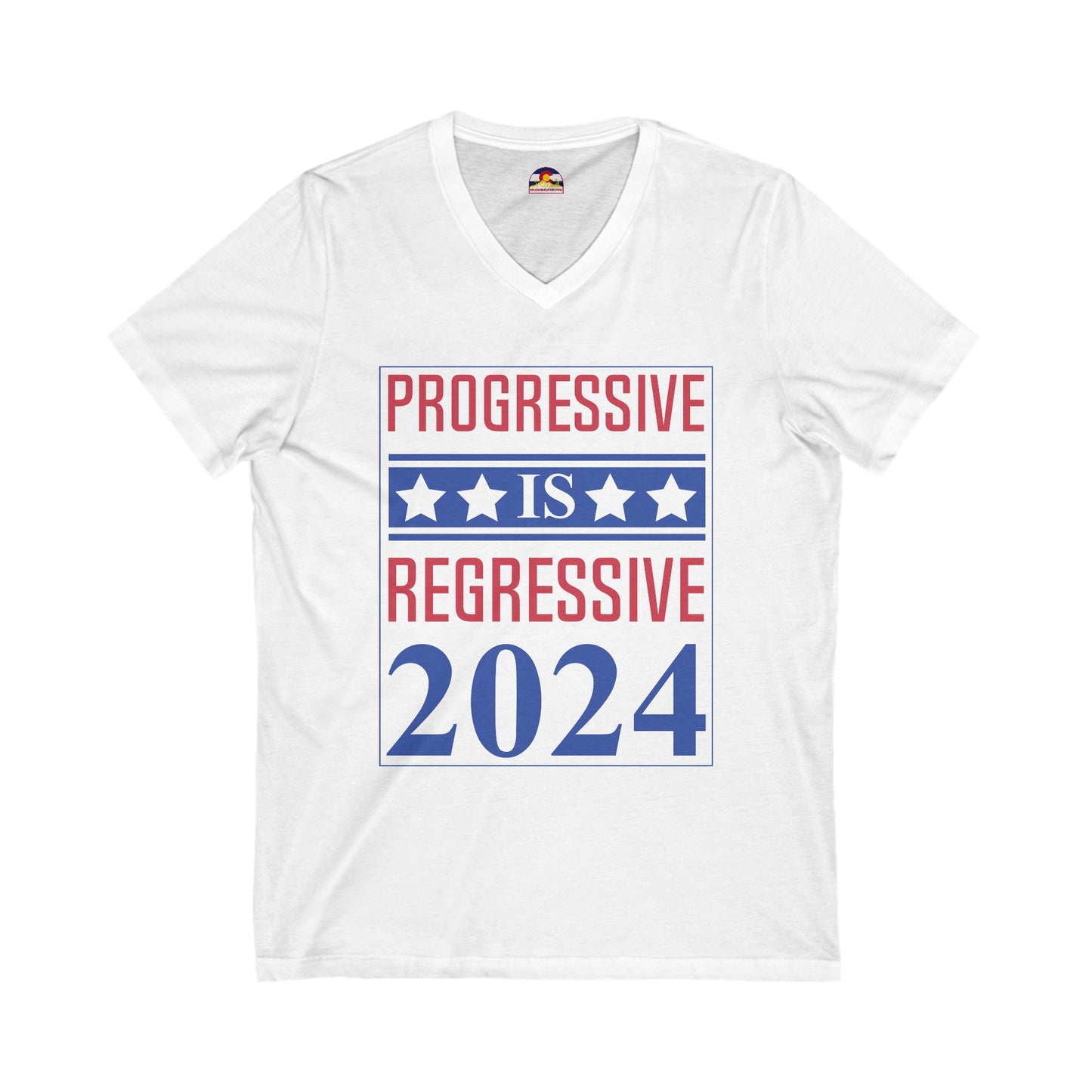 Progressive = Regressive T-Shirt  V-Neck