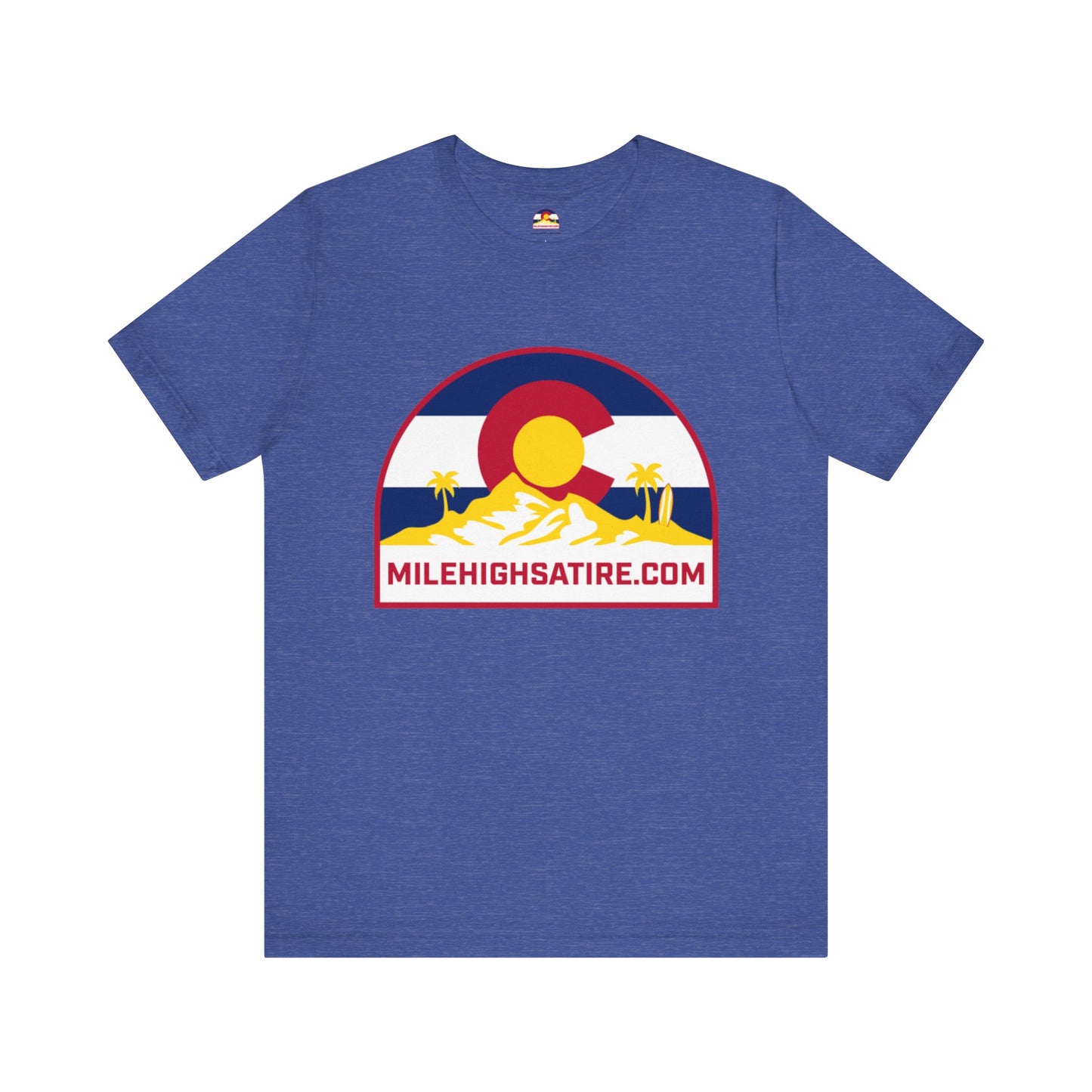 Mile High Satire T-Shirt - Yellow Logo