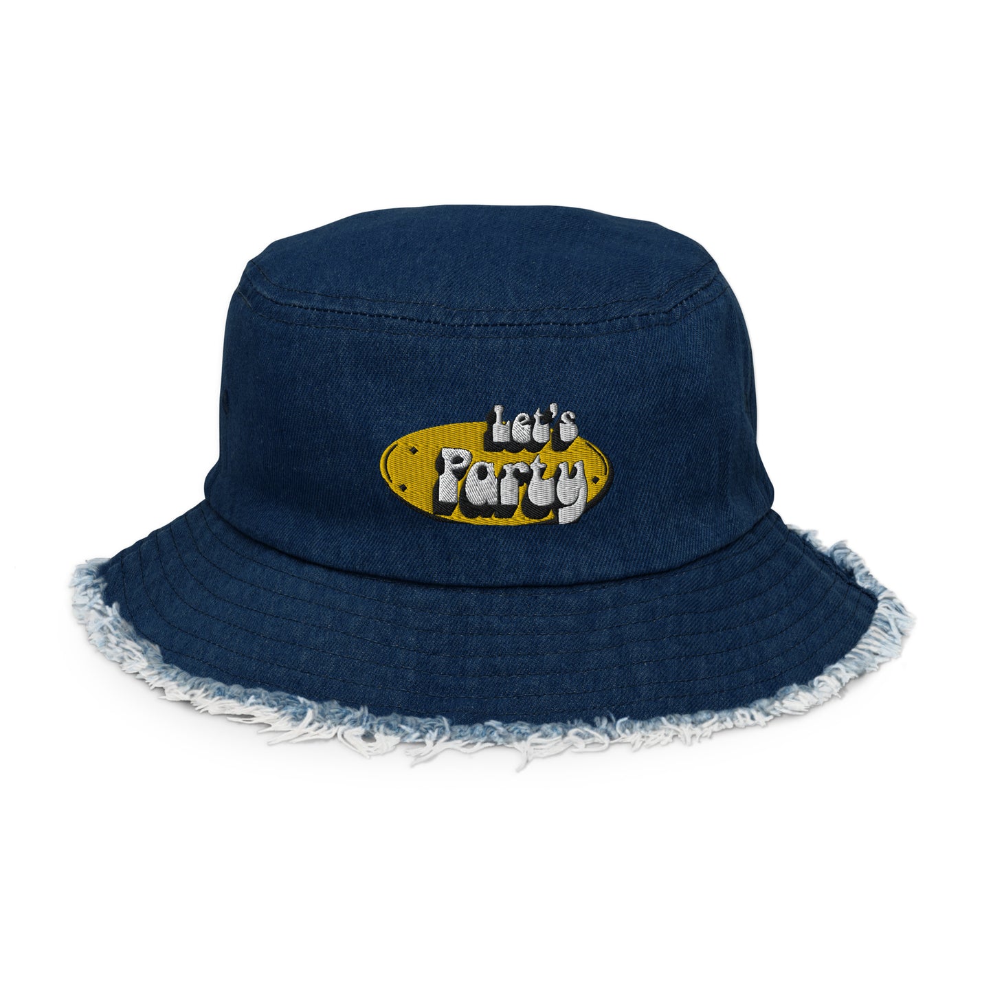 Let's Party Embroidered Bucket Hat