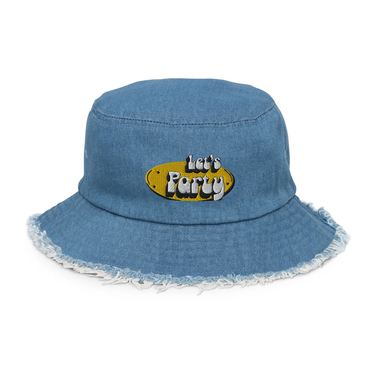 Let's Party Embroidered Bucket Hat